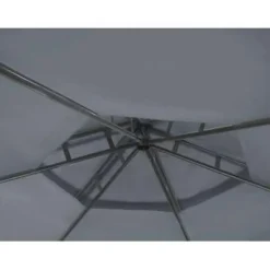 Beliani PORTEL - Tuinpaviljoen - Grijs - Staal Sale