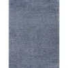 Muratap Porto Soft Fluffy Vloerkleed Hoogpolig Effen Blauw - 140X200 CM