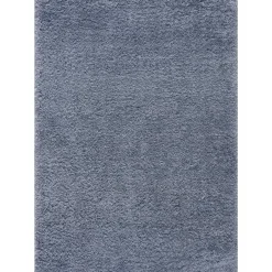 Muratap Porto Soft Fluffy Vloerkleed Hoogpolig Effen Blauw - 140X200 CM