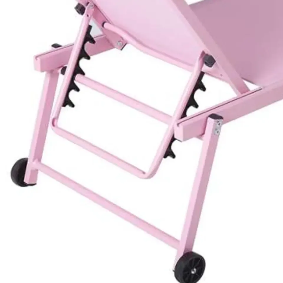 Beliani PORTOFINO - Strandstoel - Roze - Aluminium New