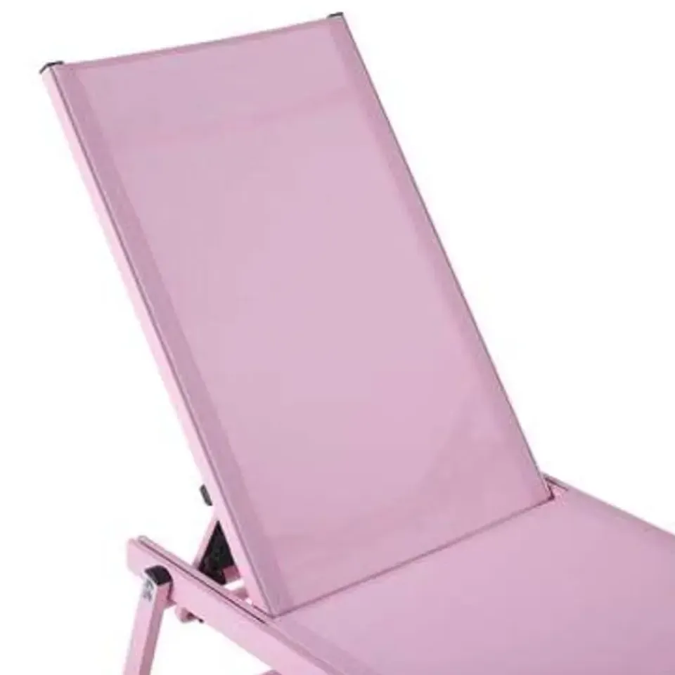 Beliani PORTOFINO - Strandstoel - Roze - Aluminium New