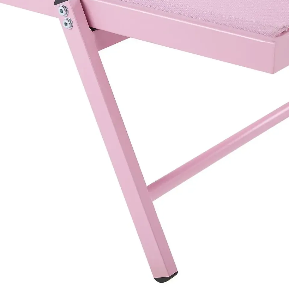 Beliani PORTOFINO - Strandstoel - Roze - Aluminium New