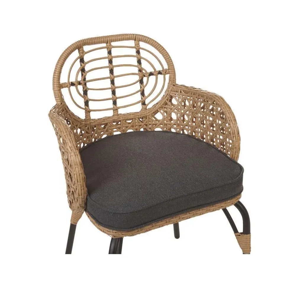 Beliani PRATELLO - Tuinstoel set van 4 - Naturel - Rotan Sale