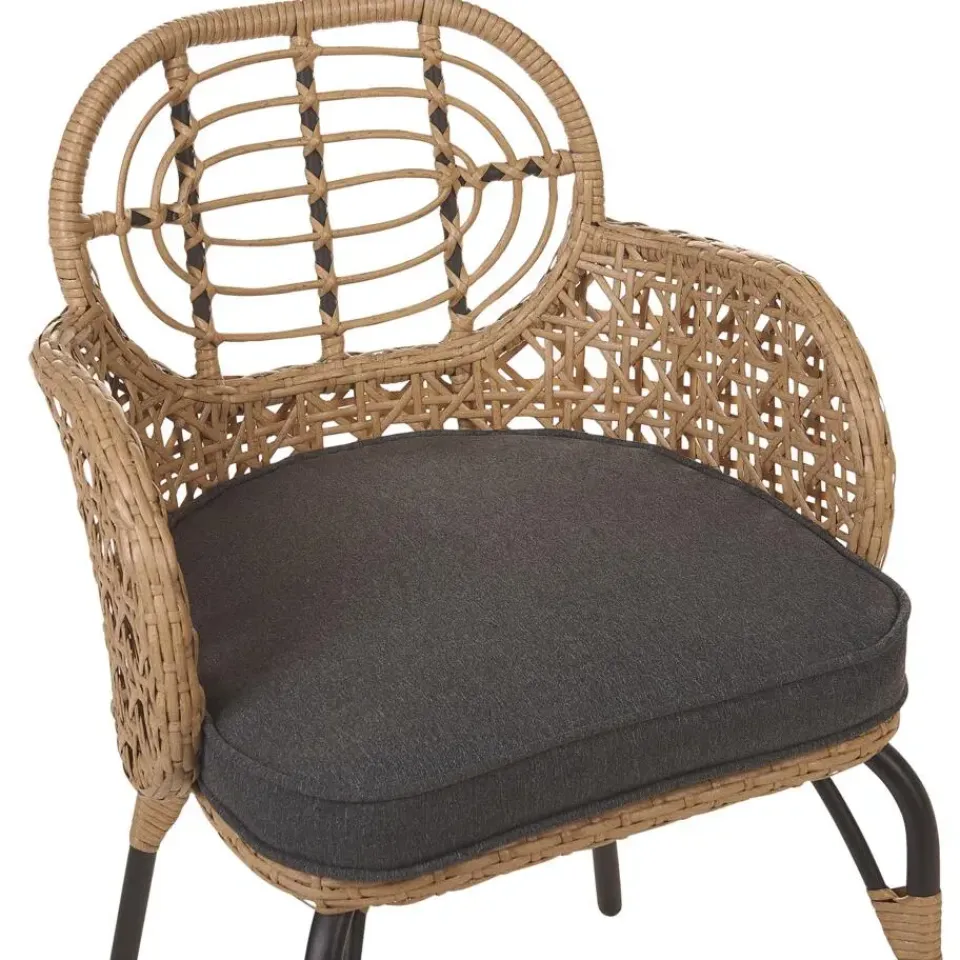 Beliani PRATELLO - Tuinstoel set van 4 - Naturel - Rotan Sale