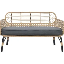 Beliani PRATELLO - Tweezitsbank - Natuurlijk - PE rotan Best