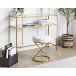 Leen Bakker PRESHO - Hocker - Gebroken wit - Bouclé Online