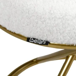 Leen Bakker PRESHO - Hocker - Gebroken wit - Bouclé Online