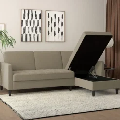 Dorel Home Presley - 3-zits hoekslaapbank in cappuccino stof Best