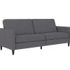 Dorel Home Presley - 3-zits slaapbank in grijs stof New