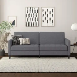 Dorel Home Presley - 3-zits slaapbank in grijs stof New