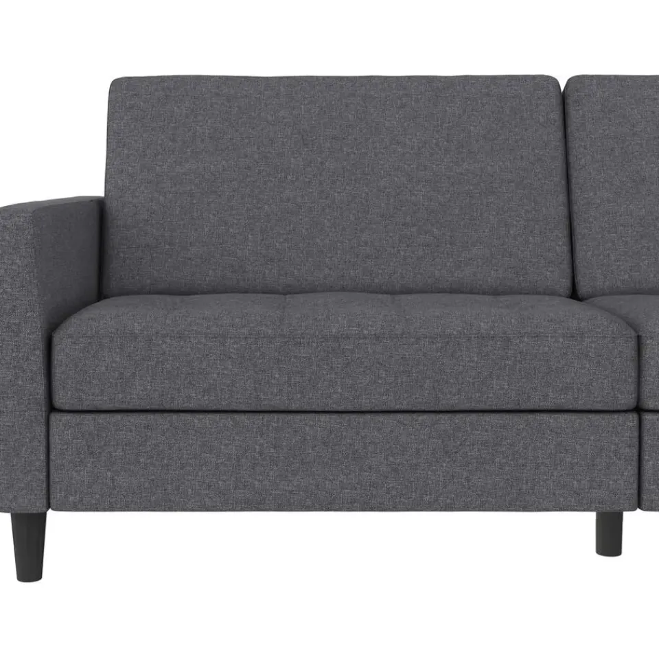 Dorel Home Presley - 3-zits slaapbank in grijs stof New