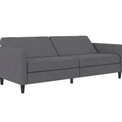 Dorel Home Presley - 3-zits slaapbank in grijs stof New