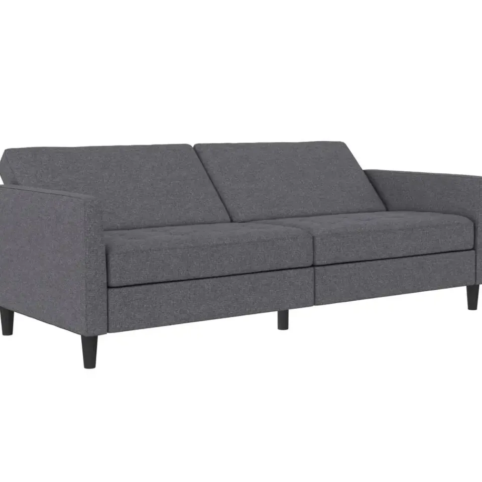 Dorel Home Presley - 3-zits slaapbank in grijs stof New