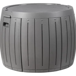 Leen Bakker PRINOS - Kussenbox - Grijs - ⌀ 56 cm - Synthetisch materiaal Discount