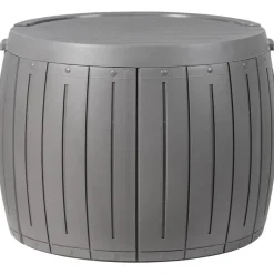 Leen Bakker PRINOS - Kussenbox - Grijs - ⌀ 56 cm - Synthetisch materiaal Discount