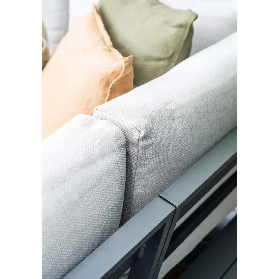 Garden Impressions Prinos loungeset - 4-delig - carbon black - valley sand Discount