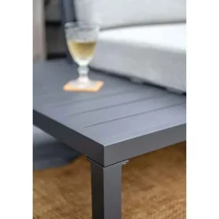 Garden Impressions Prinos loungeset - 4-delig - carbon black - valley sand Discount