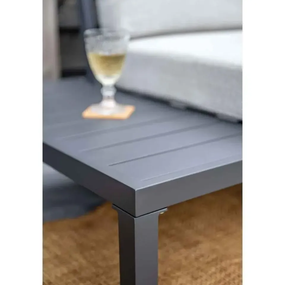 Garden Impressions Prinos loungeset - 4-delig - carbon black - valley sand Discount