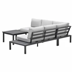 Garden Impressions Prinos loungeset - 4-delig - carbon black - valley sand Discount