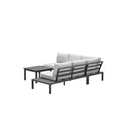 Garden Impressions Prinos loungeset - 4-delig - carbon black - valley sand Discount
