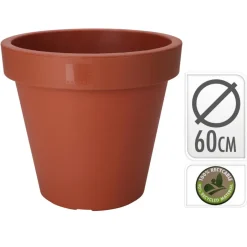 Pro Garden Plantenpot - kunststof - terracotta - D60 x H55 cm Hot