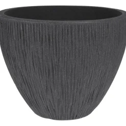 Pro Garden Plantenpot - Tuin - kunststof - antraciet - 31 x 32 cm New