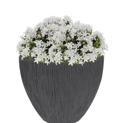 Pro Garden Plantenpot - Tuin - kunststof - antraciet - 31 x 32 cm New