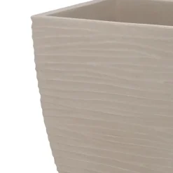 Pro Garden plantenpot - Tuin - kunststof - zand/beige - D40 x H60 cm Discount