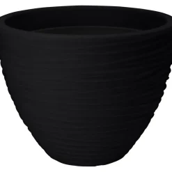 Pro Garden plantenpot - Tuin - kunststof - antraciet - D40 x H31 cm Hot