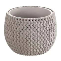 Prosperplast Bloempot Splofy - taupe - 1400 ml - 18 cm Outlet