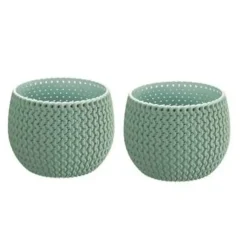 Prosperplast Bloempot Splofy - mintgroen - kunststof - 18 cm Discount