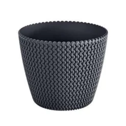 Prosperplast Bloempot Splofy - antraciet - voor buiten - 40 cm Discount
