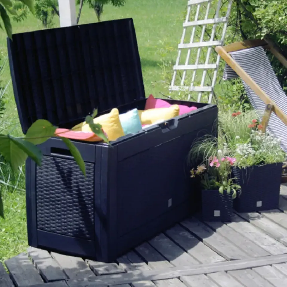 Prosperplast Opbergbox - antraciet - 310 liter - 119 x 48 x 60 cm Best