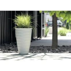 Prosperplast Plantenpot Design Waves - kunststof - wit - D38 cm Sale