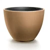 Prosperplast Plantenpot Sevilla - kunststof - hout/beige - D39 cm Clearance