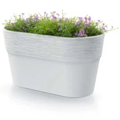 Prosperplast Plantenpot Windsor - ivoor wit - L28 x B15 x H15 cm Clearance