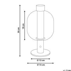 Leen Bakker PULANGI - Tafellamp - Zwart - Aluminium Best