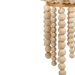 Leen Bakker PUSWELI - Kroonluchter - Lichtbruin - Rubberhout Clearance