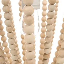 Leen Bakker PUSWELI - Kroonluchter - Lichtbruin - Rubberhout Clearance