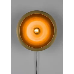 Puur - Dudley wandlamp rond L - zwart/goud Sale