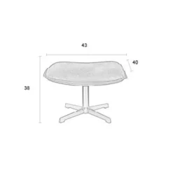 Puur - Jack hocker - antraciet