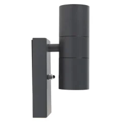 QAZQA buitenlampen met sensor duo grijs gu10 Outlet