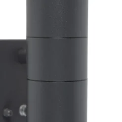 QAZQA buitenlampen met sensor duo grijs gu10 New