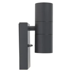 QAZQA buitenlampen met sensor duo grijs gu10 New