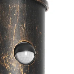 QAZQA buitenlampen met sensor kiki goudkleurig e27 New