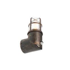 QAZQA buitenlampen met sensor kiki goudkleurig e27 New