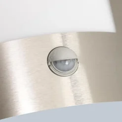 QAZQA buitenlampen met sensor emmerald zilverkleurig e27