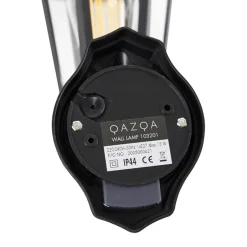 QAZQA buitenlampen met sensor new haven zwart e27 Hot