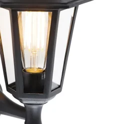 QAZQA buitenlampen met sensor new haven zwart e27 Hot