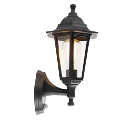 QAZQA buitenlampen met sensor new haven zwart e27 Hot
